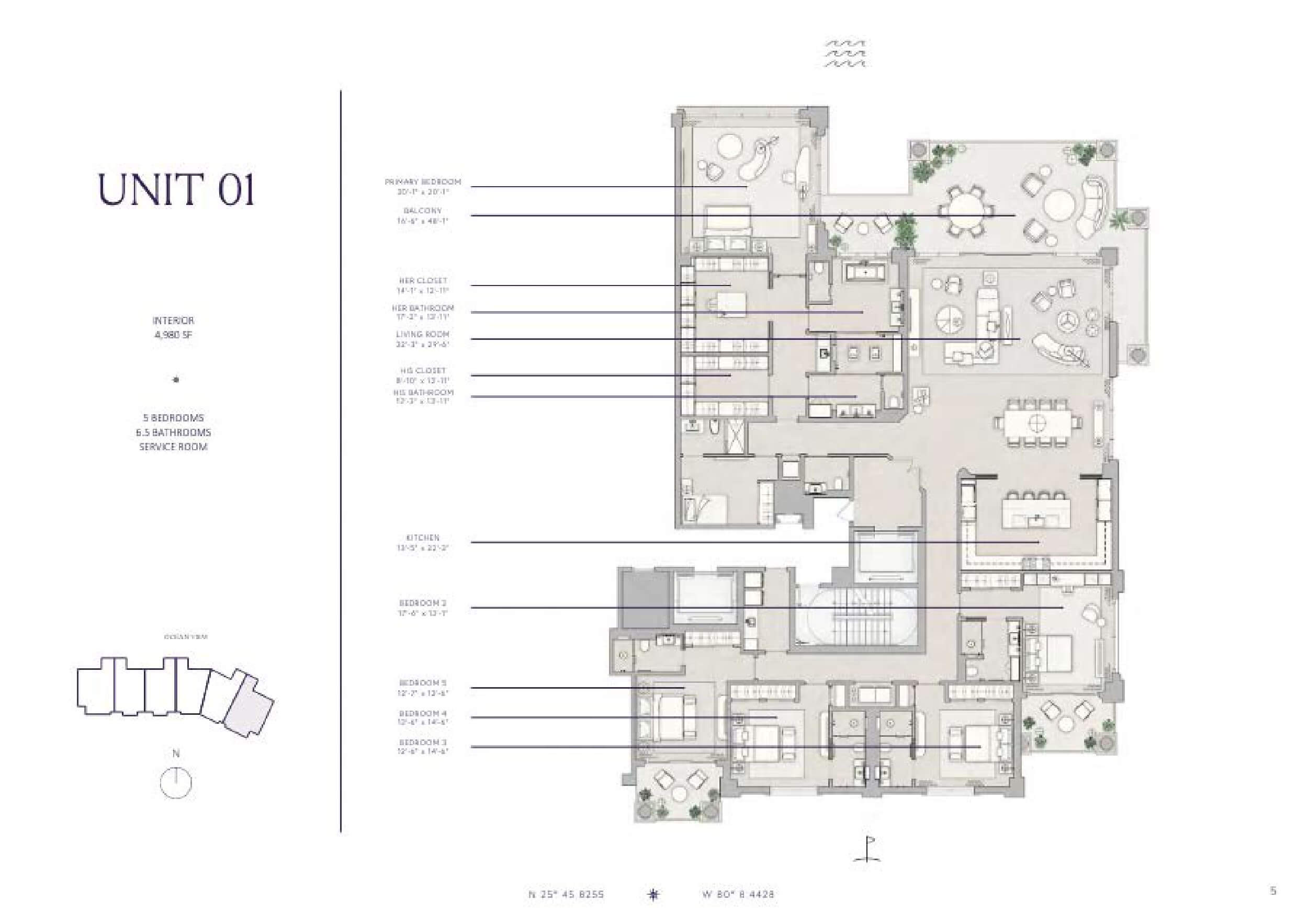 Floor-Plan-6-Fisher-Island-Residence-01 Floor Plan 6 Fisher Island Residence 01
