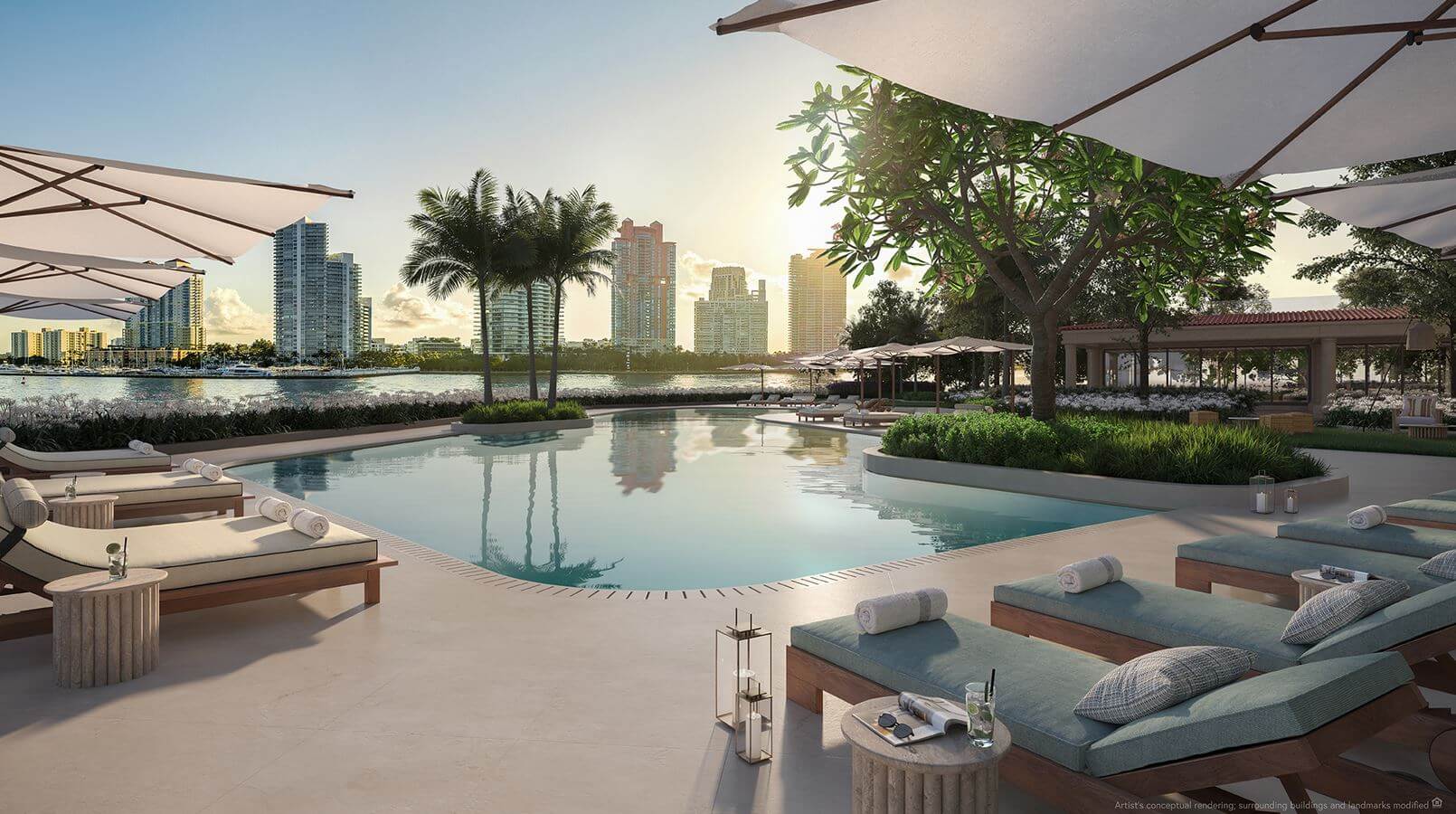 six fisher island miami pool